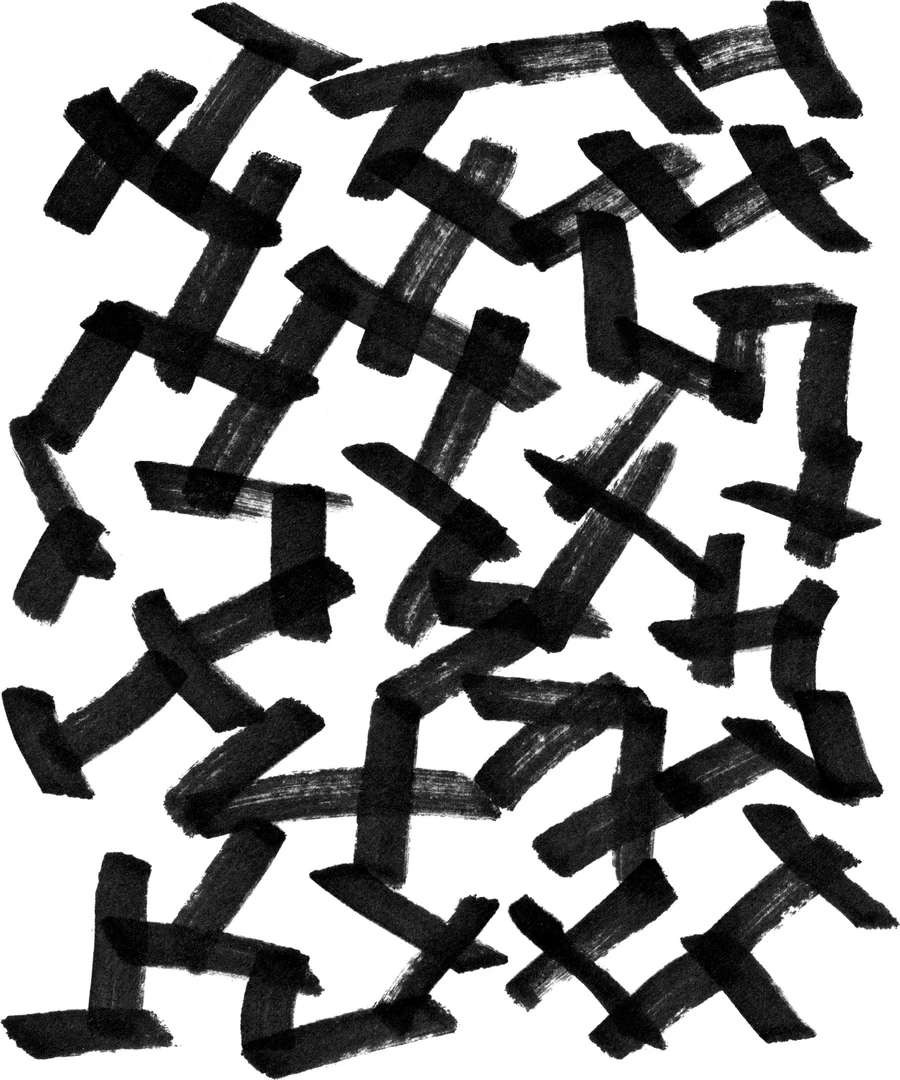 趣味手绘手写涂鸦马克笔字母箭头标记符号图形PNG免抠PS设计素材【071】